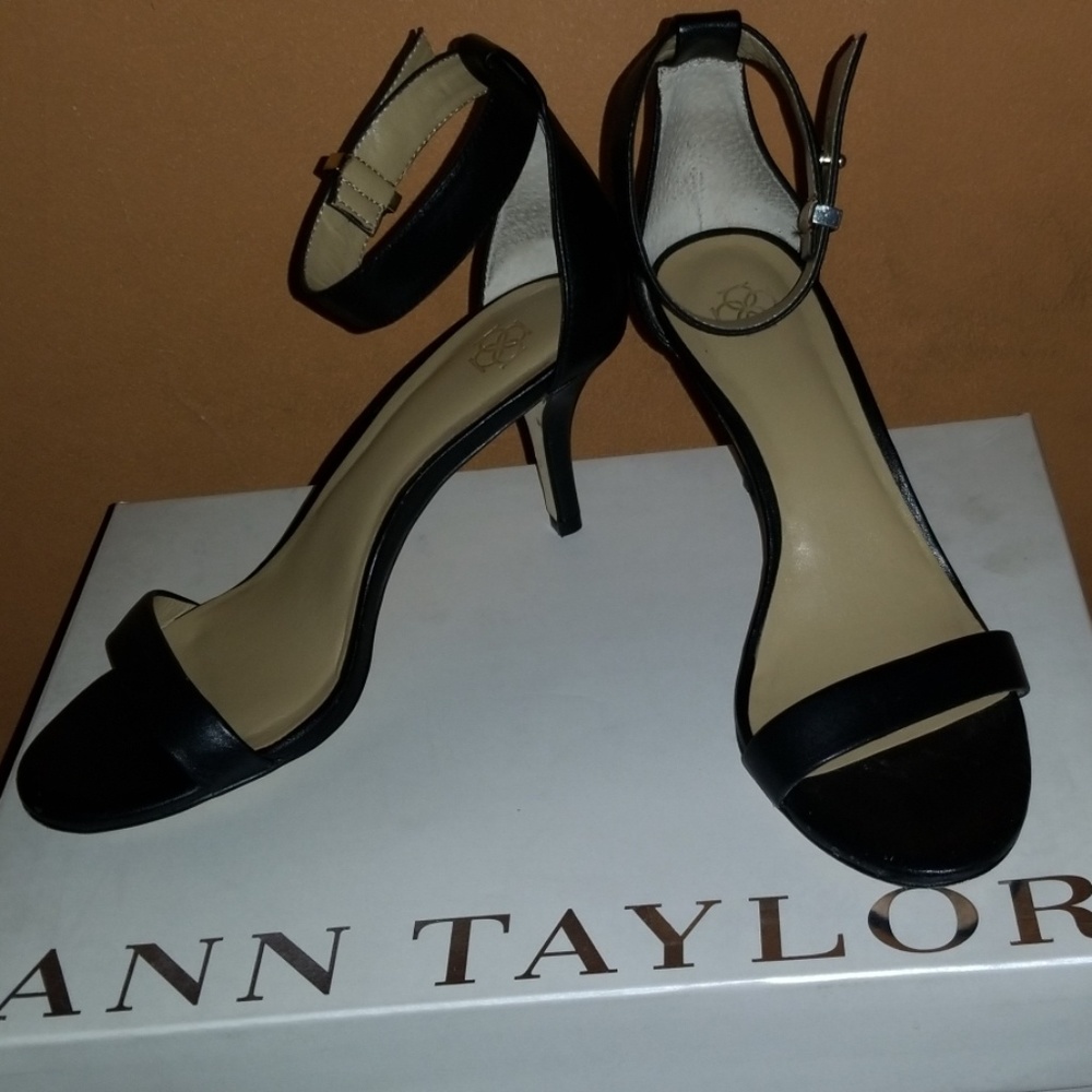 Ann Taylor ankle strap heels